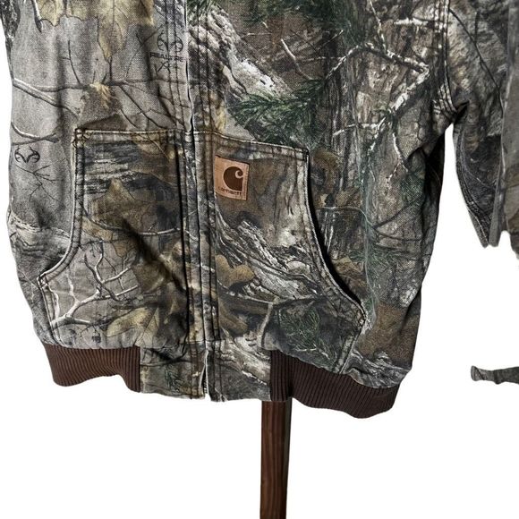 Carhartt Camo Hooded Jacket Kids Medium - Picture 2 of 5